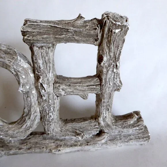 NEW 11.5” RUSTIC CHRISTMAS HOLIDAY NOEL TREE BRANCH RESIN SIGN CABIN FARMHOUSE - Picture 4 of 10